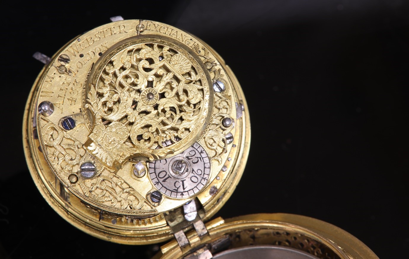 Image of detail of watch by William Webster